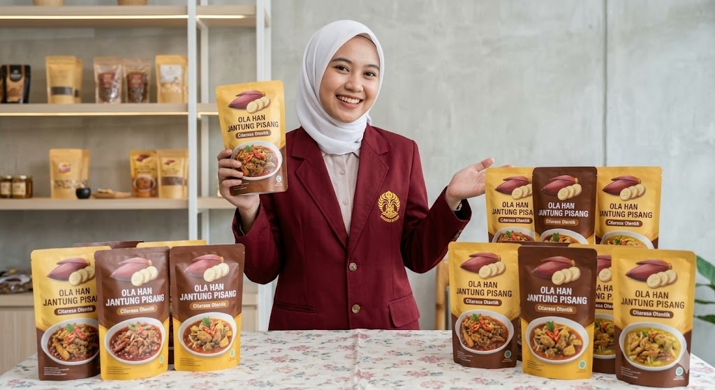 STIKes Karya Persada Muna Latih Olah Jantung Pisang Jadi Abon Bergizi Murah
